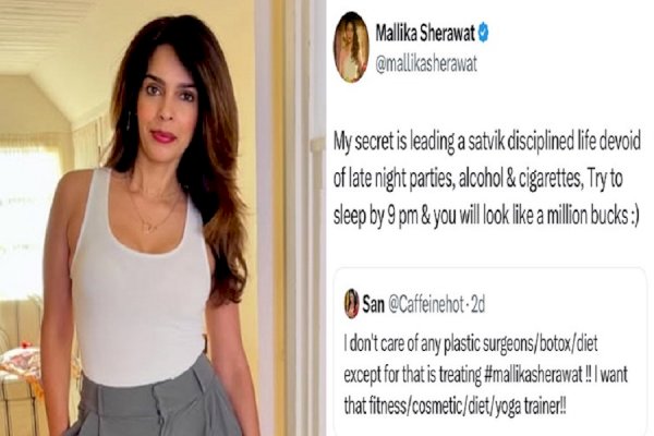 Mallika reveals the secret to her 'million bucks' look