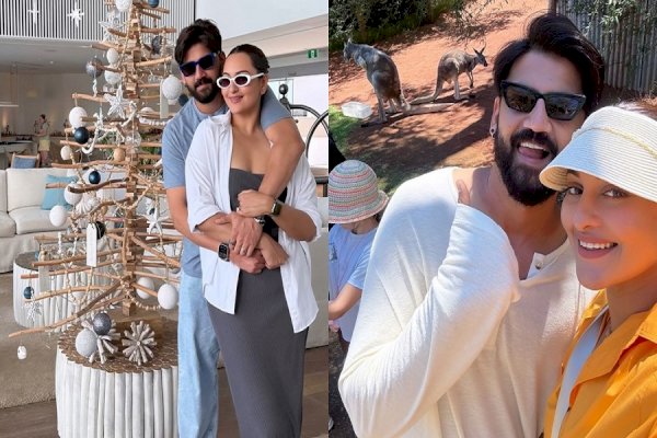 Sonakshi Sinha, Zaheer Iqbal celebrate Xmas amidst koalas, kangaroos