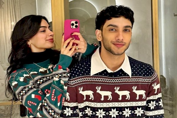 Khushi Kapoor shares her sweater party moments with Vedang Raina