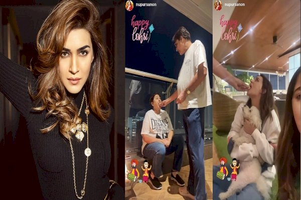 Kriti Sanon shares a wholesome family moment during Lohri celebration