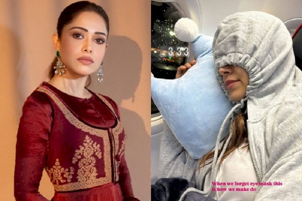 Nushrratt shares hilarious hack after ‘forgetting’ her eye mask