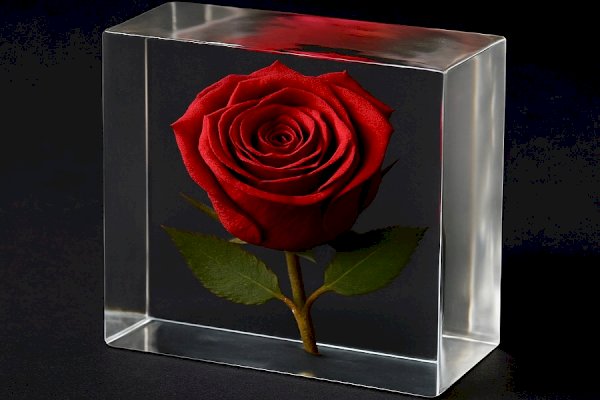 Timeless Beauty: Preserving a Rose in Resin