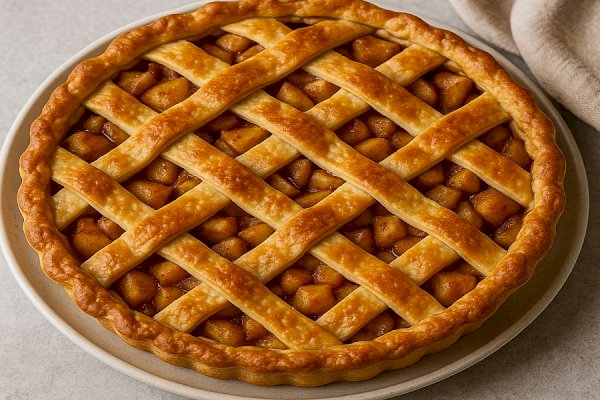Golden Apple Lattice Pie Recipe