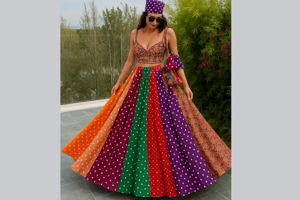 Traditional Lehenga and Terrace Beauty: A Perfect Blend of Elegance and Serenity