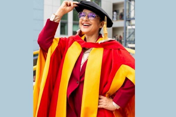 Manisha Koirala calls it ‘meaningful’ to share  honorary doctorate honour with designer Daniel Lee