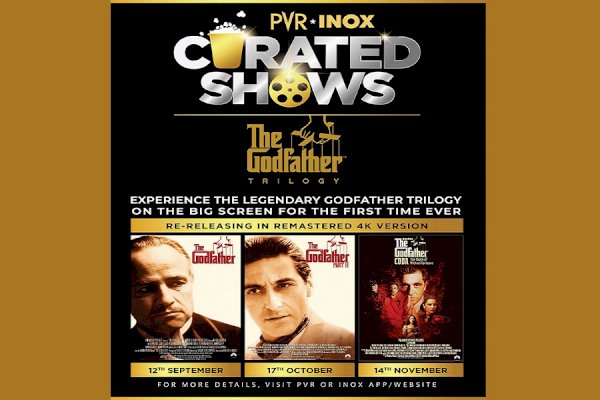 The Godfather Trilogy Returns to the Big Screen in a stunning 4k restoration at PVR INOX Cinemas Across India