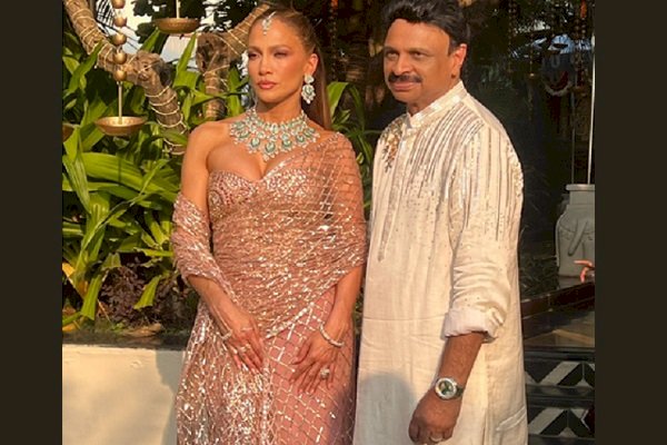 JLo dons Indian wear as she attends high-profile Indian wedding in Udaipur