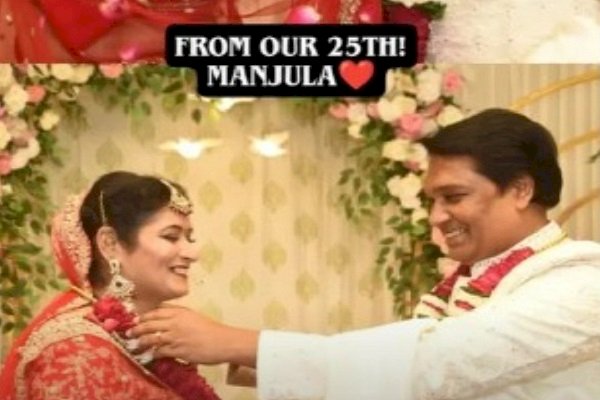 CID's Abhijeet aka Aditya Srivastava remarries his wife after 25 years, shares a 'varmala' pic