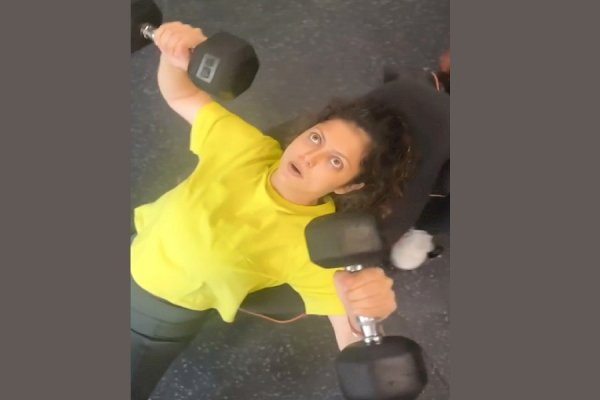 Drashti Dhami is back in action with some intense workout