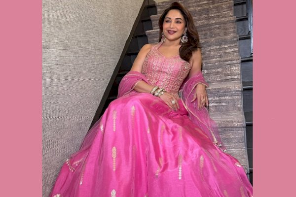 Madhuri Dixit looks ethereal in an all-pink lehenga