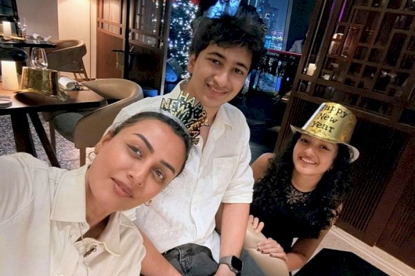 Namrata Shirodkar shares adorable photos of husband Mahesh Babu kissing daughter Sitara on New Year’s Eve