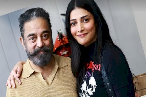 Shruti Haasan says 'It ain't new years without Appa hugs' as she poses with Kamal Haasan