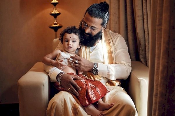 Rishab Shetty shares some rare moments of his little princess Raadya as she turns a year older