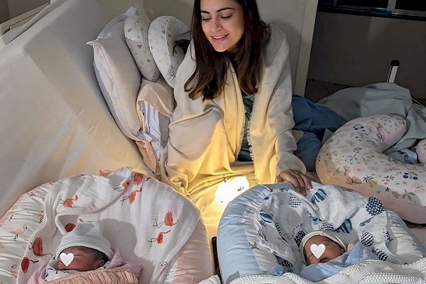 Shraddha Arya gives a glimpse into her beautiful ‘morning view’ featuring her little twins