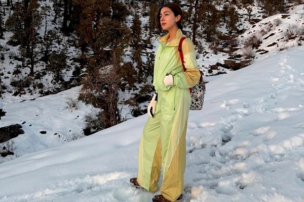 Sara Ali Khan provides a glimpse into her time in the mountains