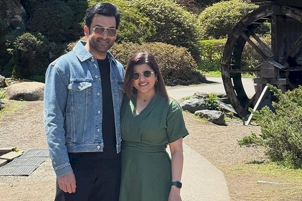Prithviraj Sukumaran wishes for more travel & discoveries with wife on 15th wedding anniversary