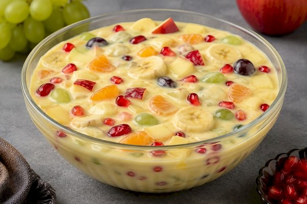 Classic Mixed Fruit Custard Recipe