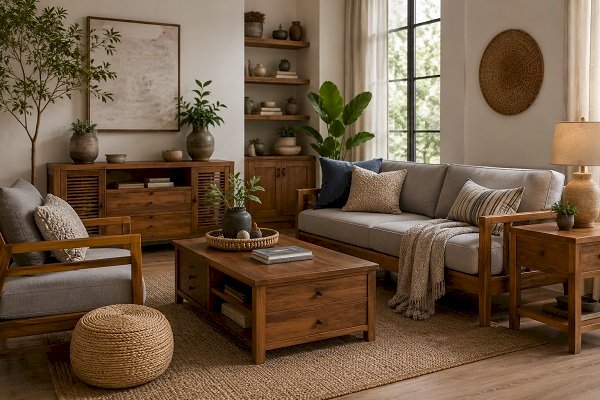 Wooden Furniture Styling Ideas for a Warm and Elegant Home