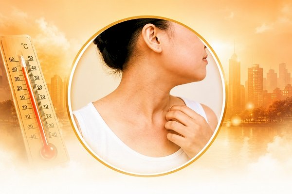 Skin problems can be dangerous in summer; recognize the symptoms early and take precautions like this.
