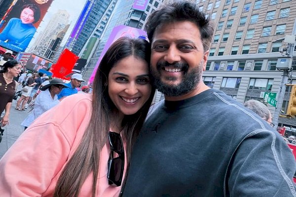 Riteish Deshmukh poses with his ‘lifeline’ Genelia Deshmukh