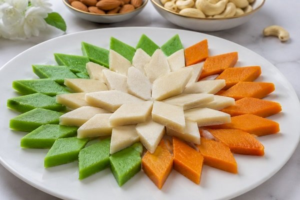 Tricolour Kaju Katli: A Festive Indian Sweet for Independence Day
