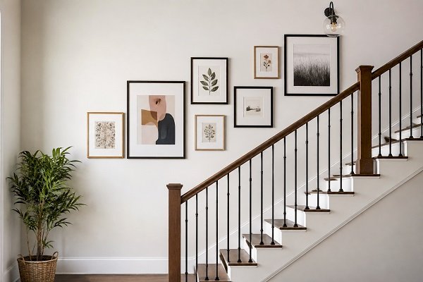 Staircase Wall Decor: Stylish Ideas to Transform an Overlooked Space