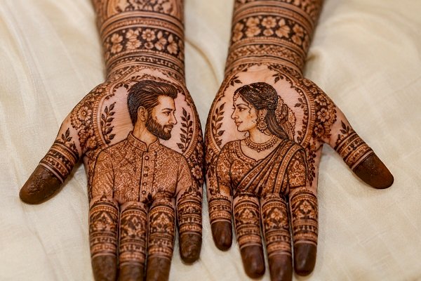 Couple Portrait Mehndi Designs: A Beautiful Way to Tell Your Love Story