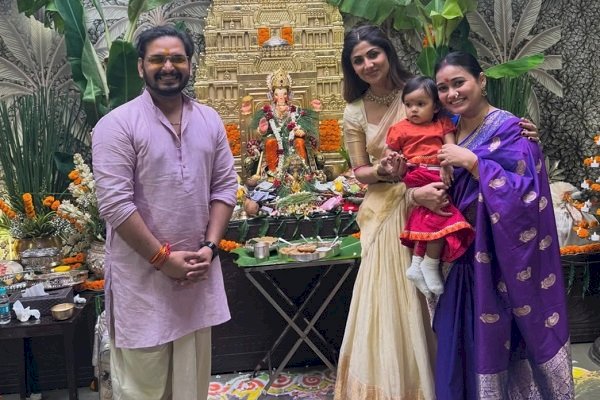 Paritosh Tripathi gives glimpse of Shilpa Shetty’s Ganpati celebrations