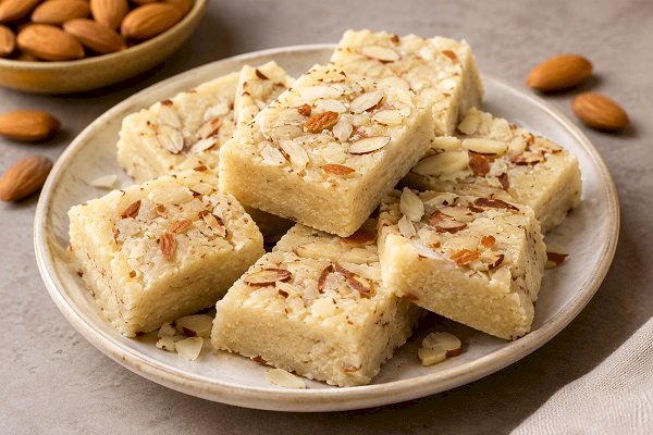 Badam Barfi Recipe: Make Rich and Delicious Almond Barfi at Home