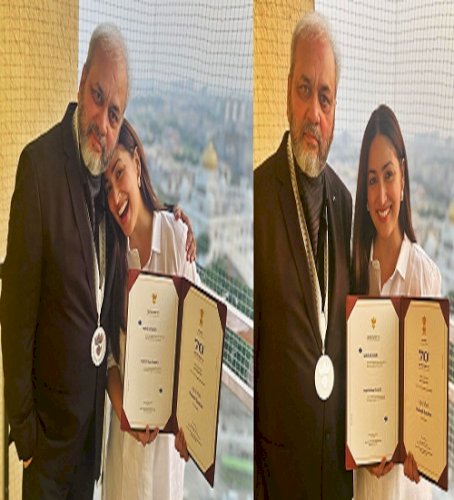 Yami Gautam shares pictures with her father and his National Award for his Punjabi film