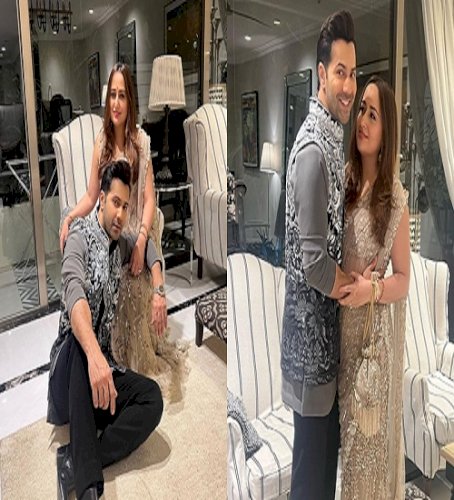 Varun Dhawan shares “grown up” pics with Natasha from Manish Malhotra's Diwali party