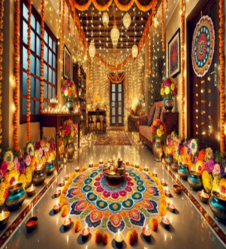 Here's a festive article on celebrating Diwali, featuring themes like decor, traditional attire, food, and the spirit of togetherness!