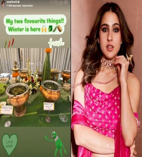 Sara Ali Khan’s winter favourites are undhiyu, sarso ka saag