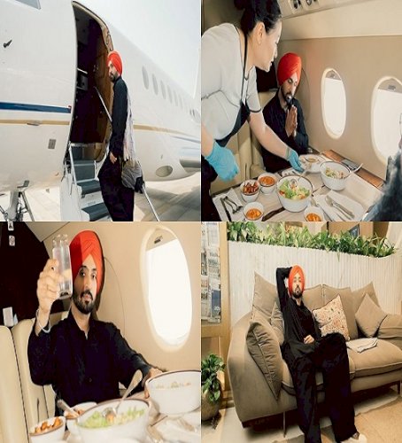 Diljit shares meal pics from chartered flight, Ranveer Brar says ‘paneer tagda lagda ai’