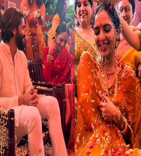 A peek into special moments from Naga Chaitanya and Sobhita Dhulipala's Haldi