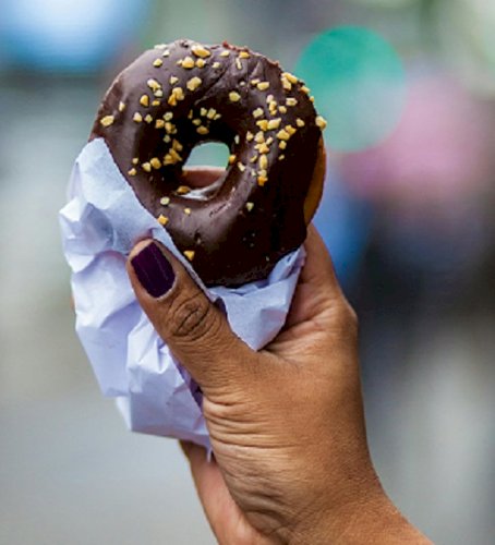 Delicious Chocolate Donuts : A Sweet Delight