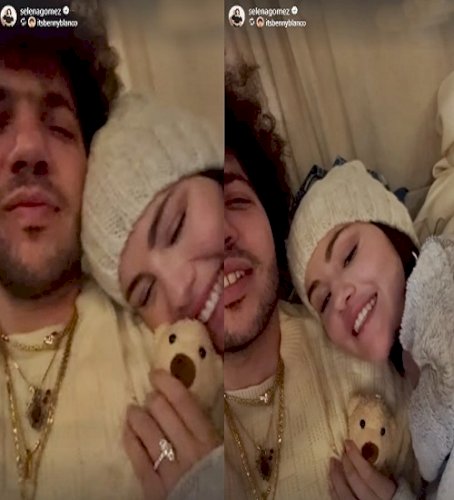 Selena Gomez cozies up with Benny Blanco, flaunts engagement ring