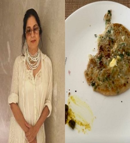 Neena Gupta’s ‘good morning’ includes onion paratha with lots of butter