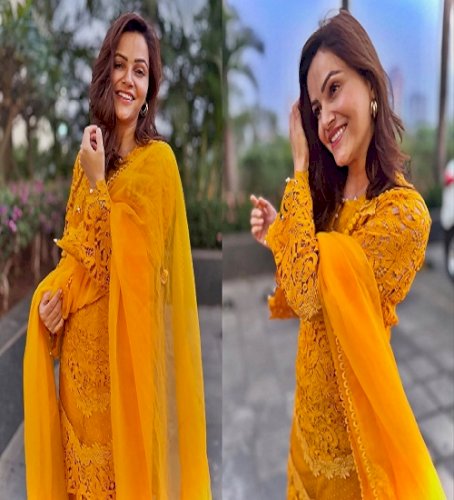 Rubina Dilaik brings out her inner ‘desi girl’ in Indian ensemble