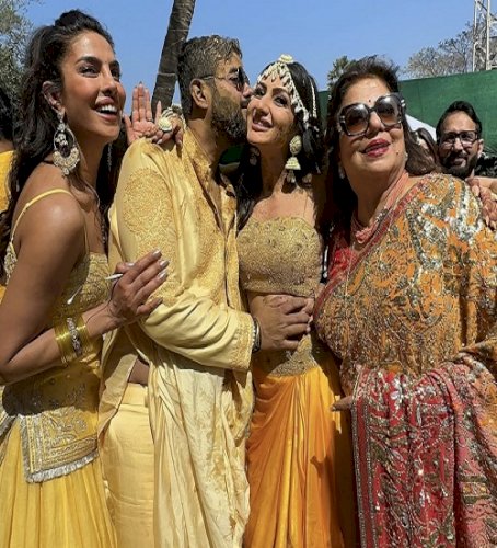 Priyanka shares pictures from haldi ceremony of her brother Siddharth