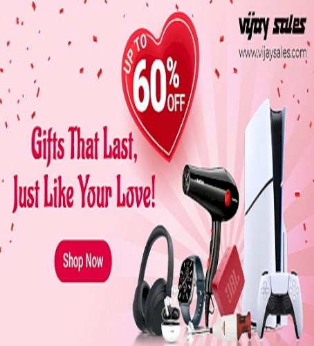 Celebrate Love with Vijay Sales! Get Unbeatable Deals this Valentine’s Day at Stores and Online at www.vijaysales.com!