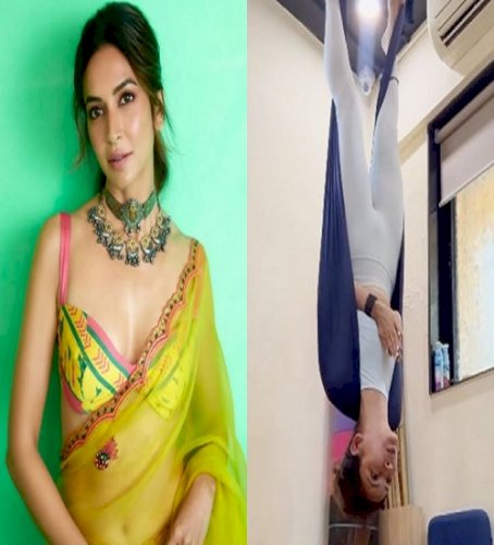 Kriti Kharbanda pushes her limits with yoga aasanas