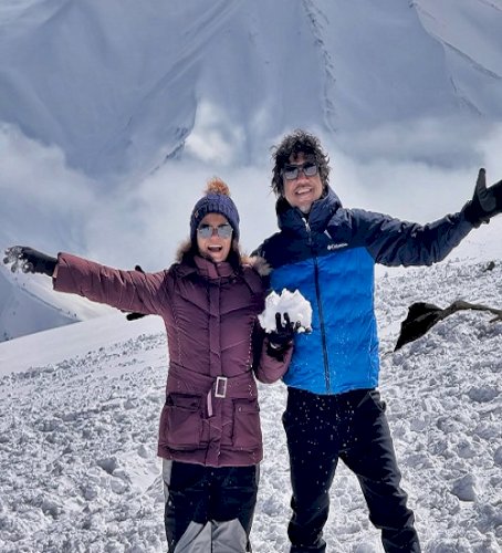 Papon celebrates wife Shweta Mishra’s 50th birthday at 13,000 feet