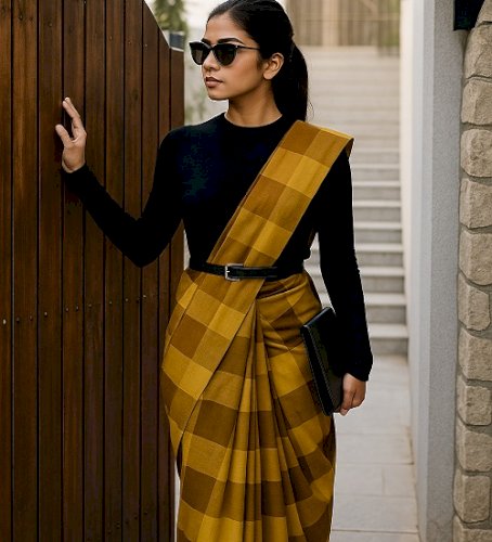 Confident Elegance by the Gate: Where Poise Meets Presence