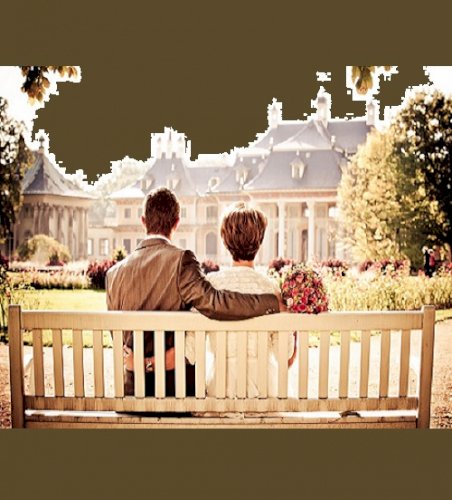 Timeless Romance: A Moment on the Bench