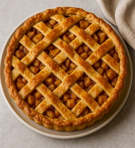 Golden Apple Lattice Pie Recipe