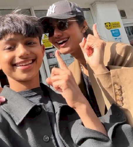 Shilpa Shetty shares a glimpse of her Sunday binge date with son Viaan in London