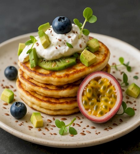 Gourmet Pancakes with Fresh Toppings: A Delectable Delight