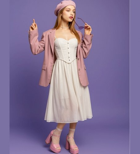Lavender Elegance: Vintage Chic Style