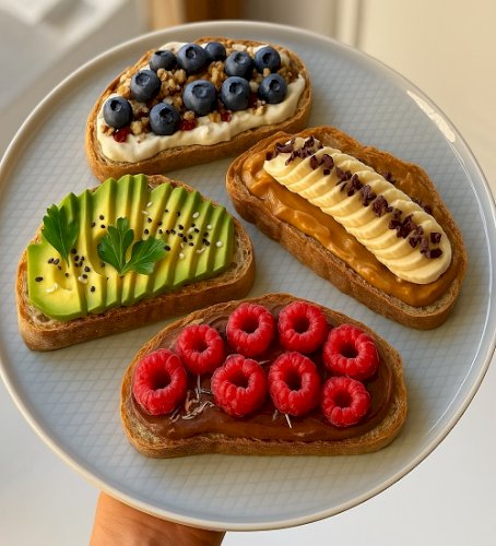 Four Toasts with Tasty Toppings